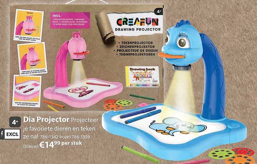 Dia Projector Projecteer je favoriete dieren en teken ze na!