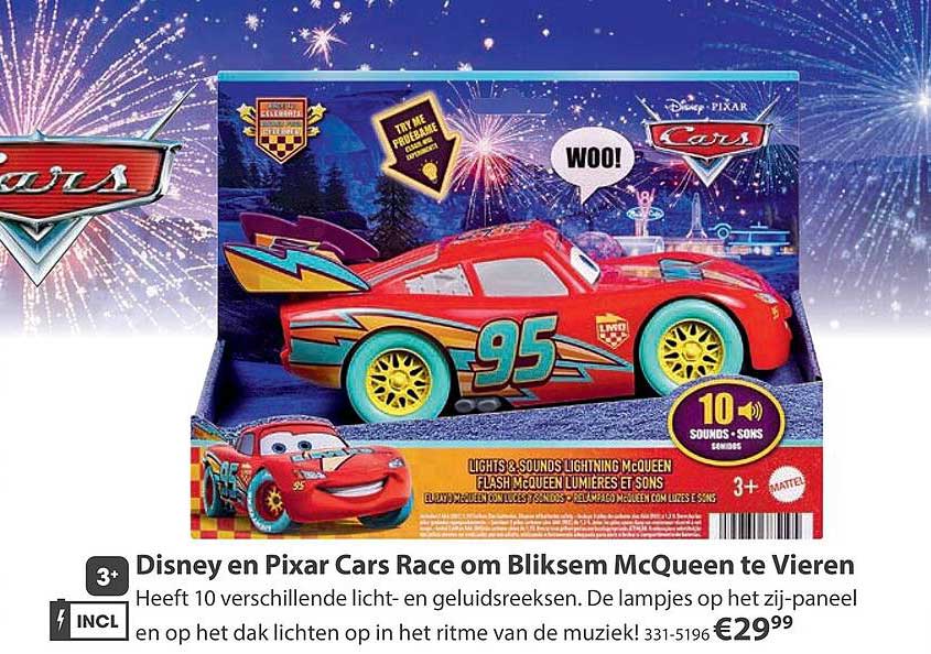 Disney en Pixar Cars Race om Bliksem McQueen te Vieren