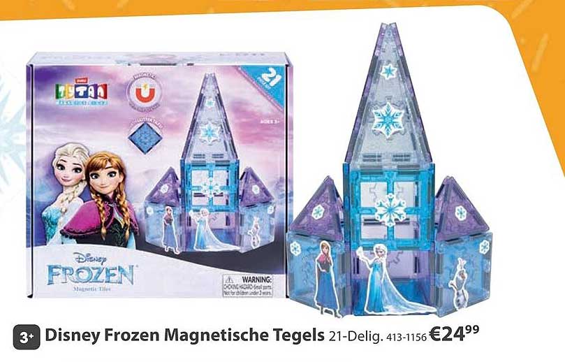 Disney Frozen Magnetische Tegels 21-Delig
