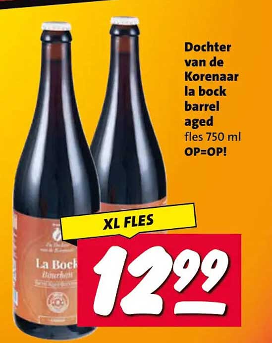 Dochter van de Korenaar la bock barrel aged fles 750 ml OP=OP! XL FLES