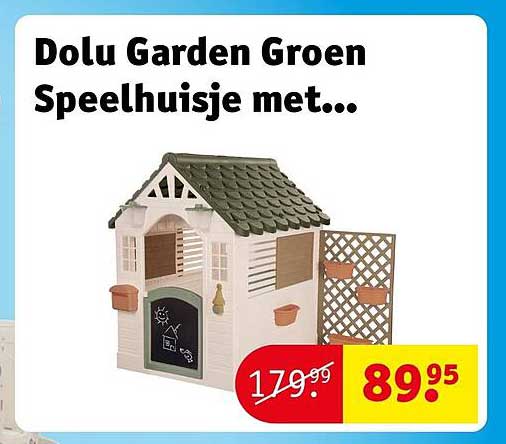 Dolu Garden Groen Speelhuisje met...
