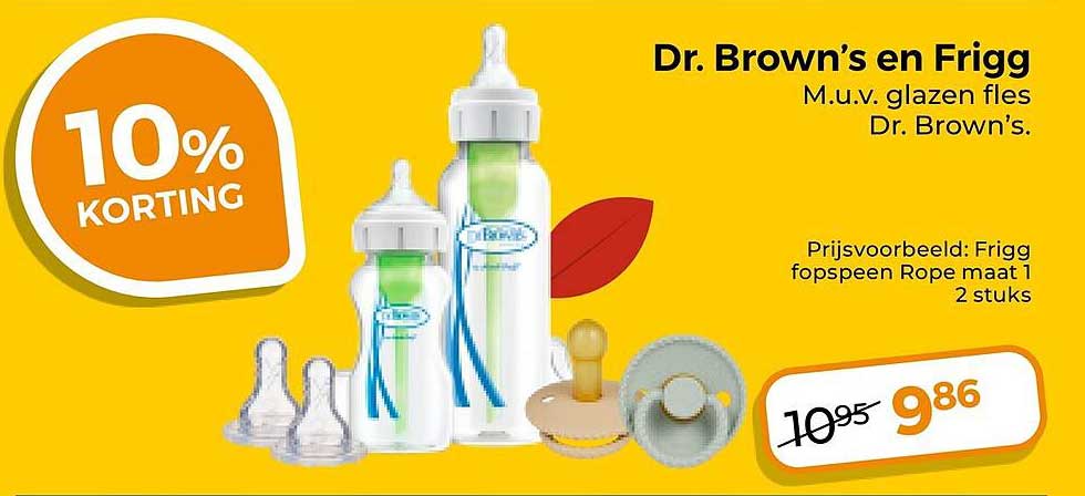 Dr. Brown’s en Frigg 10% korting
