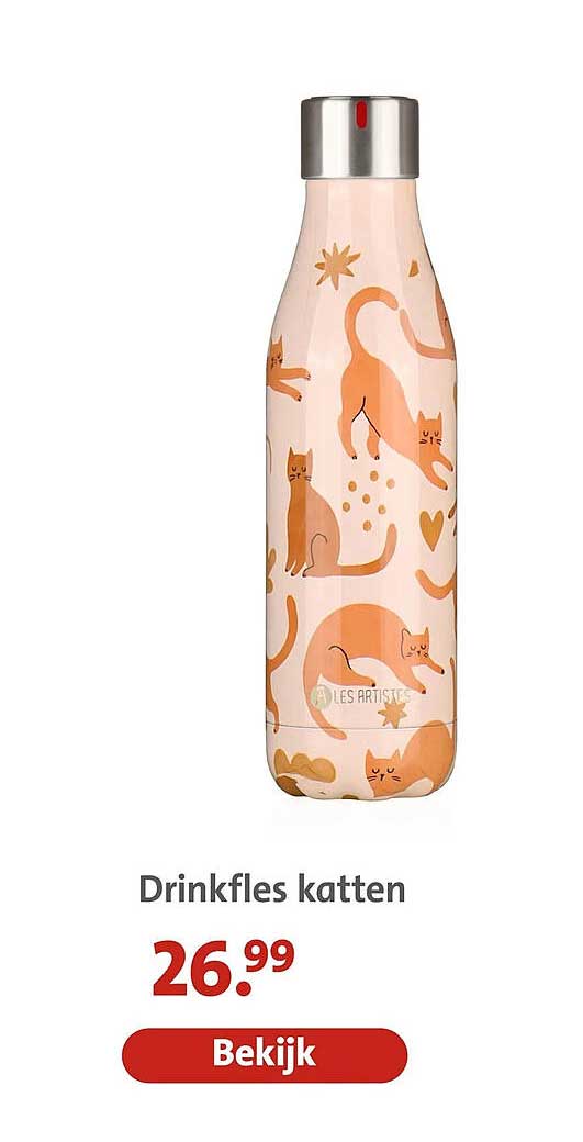 Drinkfles katten