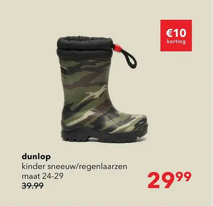 dunlop kinder sneeuw/regenlaarzen maat 24-29