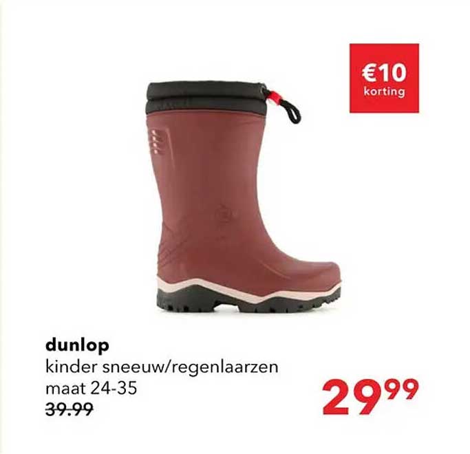 dunlop kinder sneeuw/regenlaarzen maat 24-35