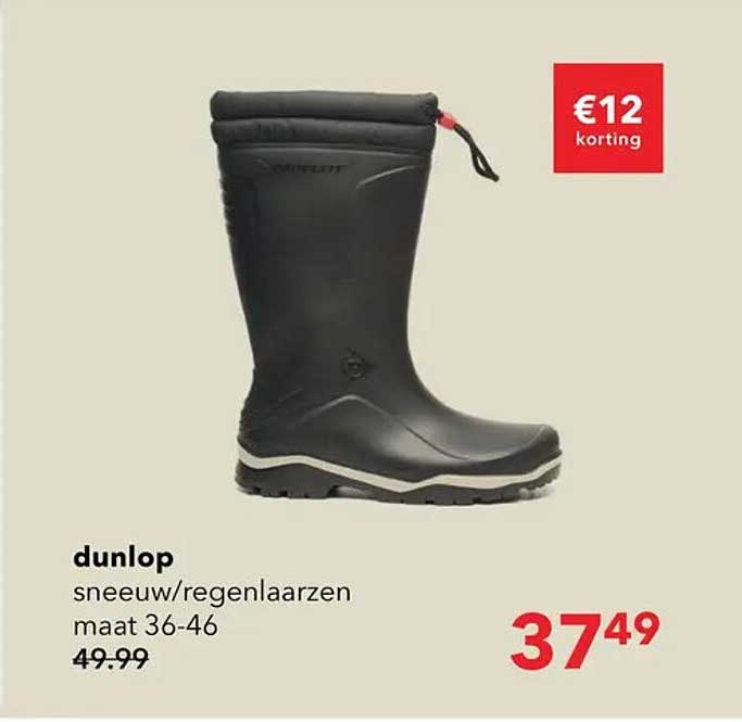dunlop sneeuw/regenklaarzen maat 36-46