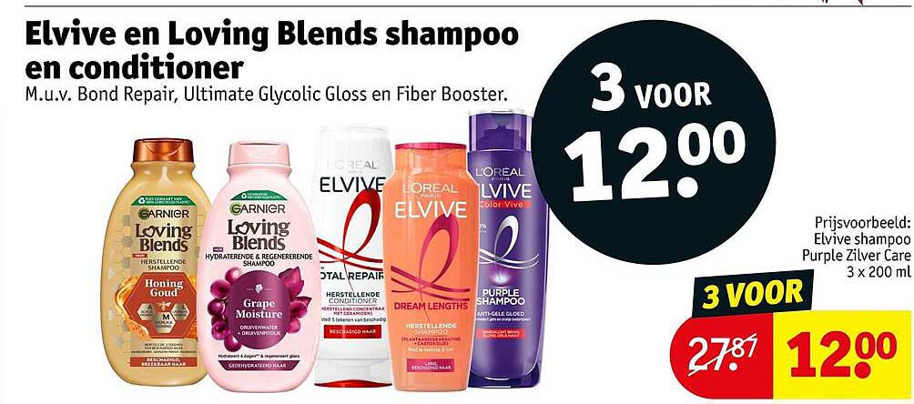 Elvive en Loving Blends shampoo en conditioner