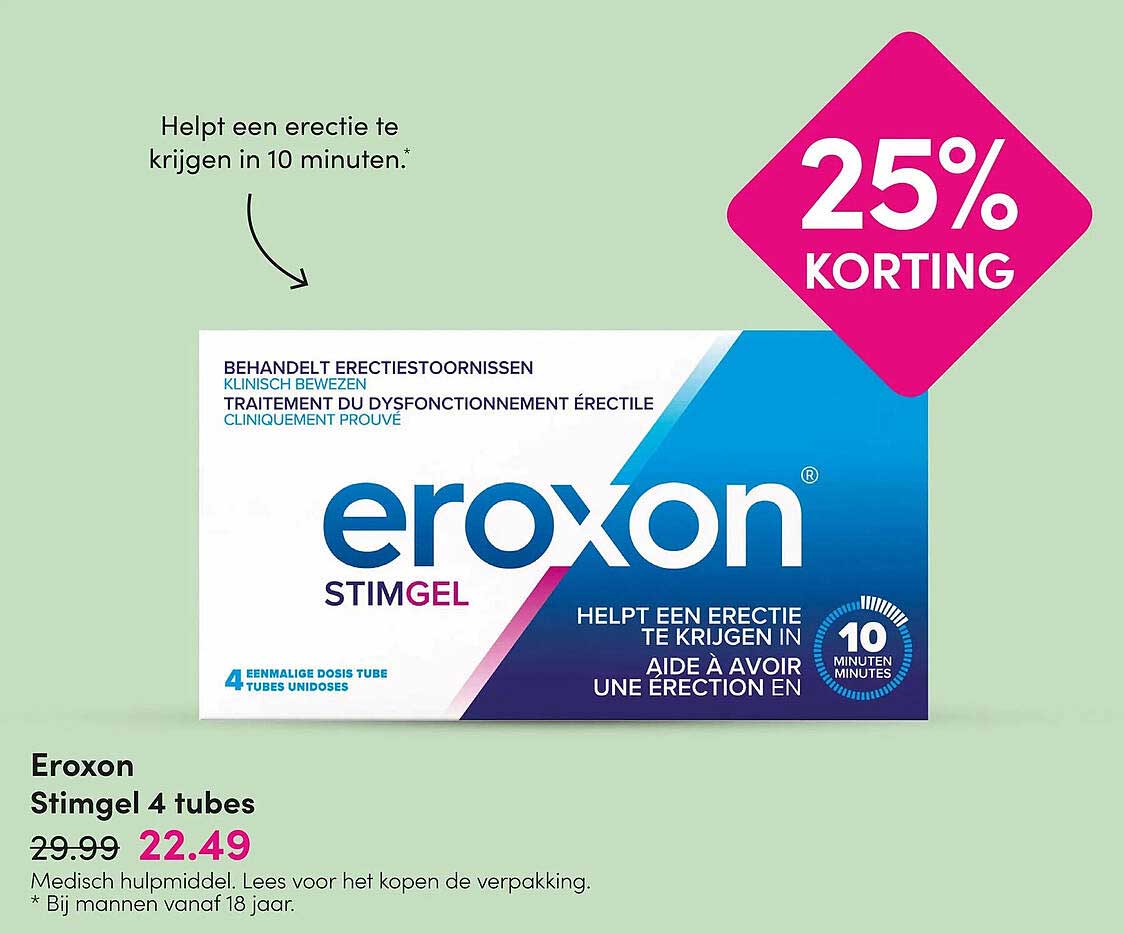Eroxon Stimgel 4 tubes 25% korting