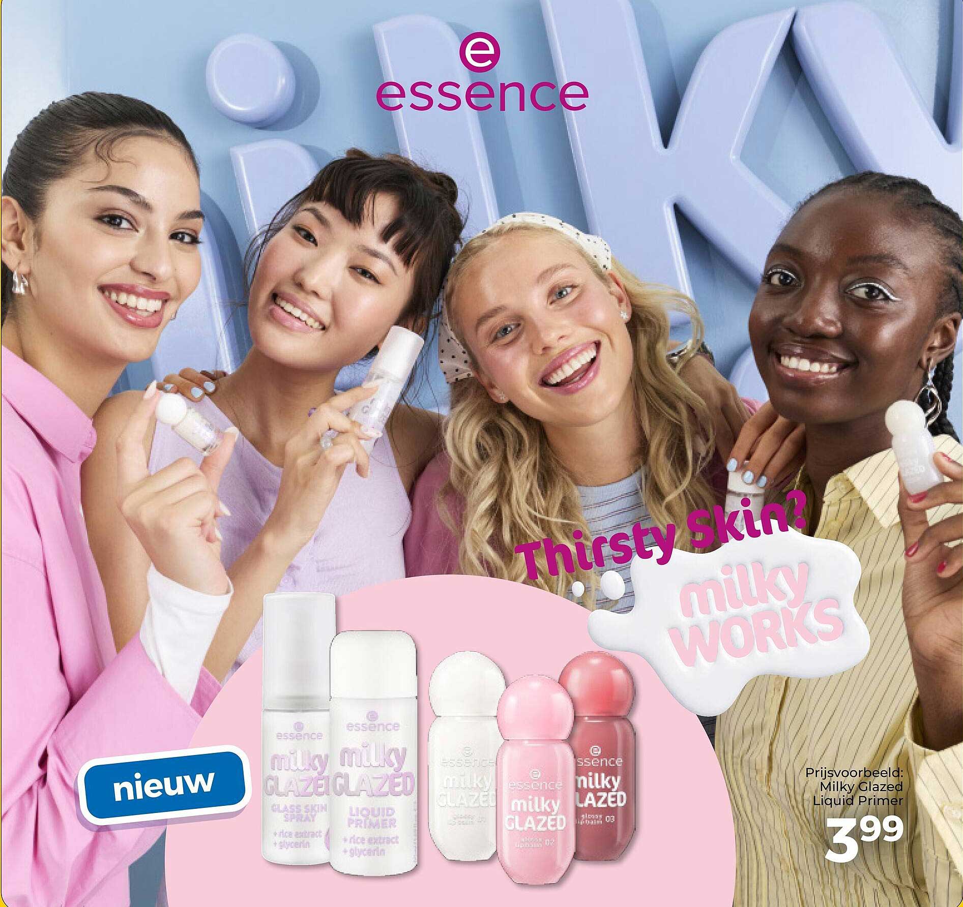 essence milky works Thirsty skin? nieuw