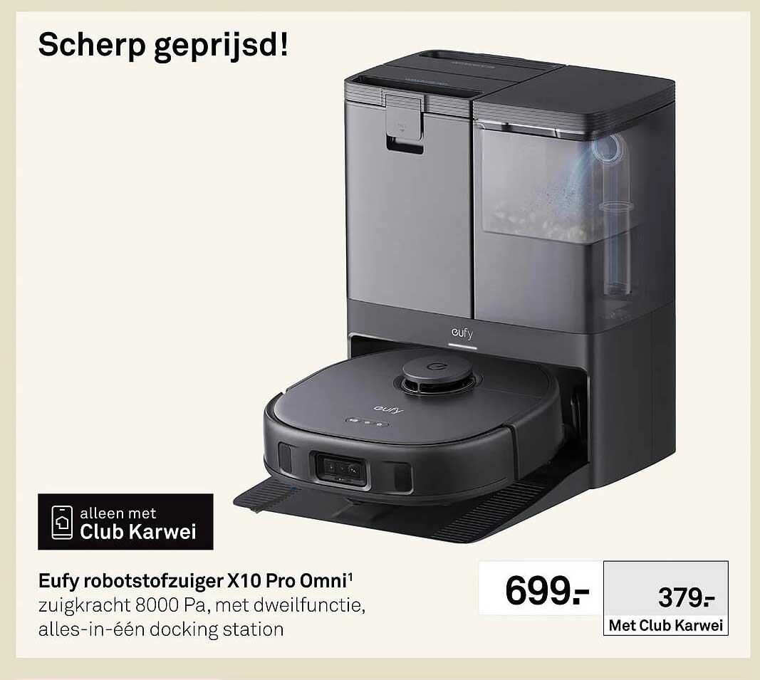 Eufy robotstofzuiger X10 Pro Omni¹