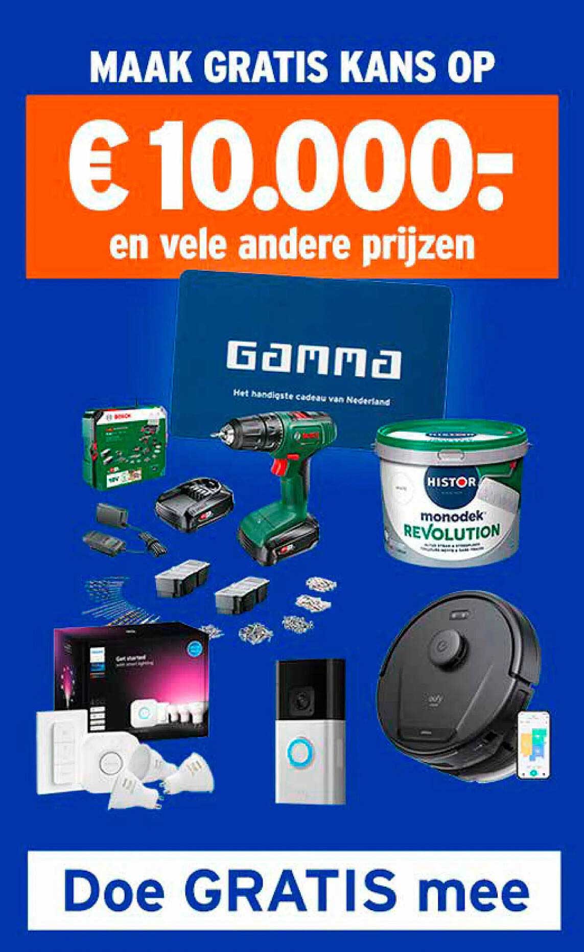 € 10.000:- en vele andere prijzen