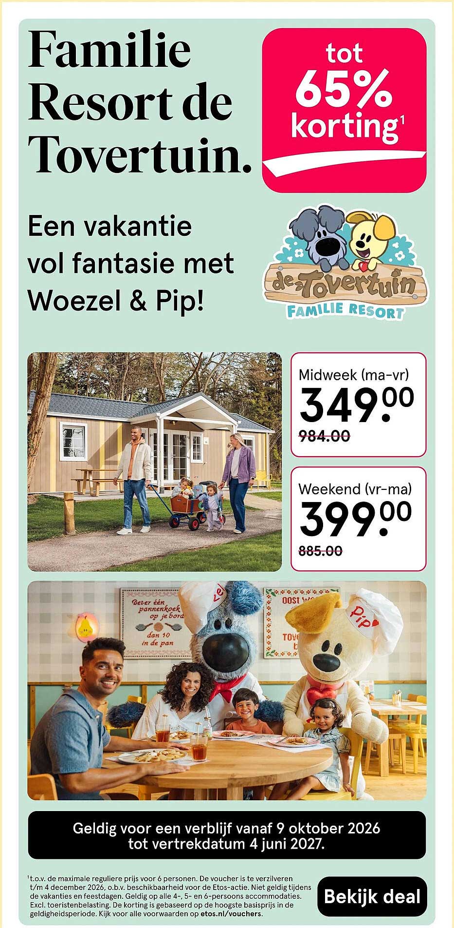 Familie Resort de Tovertuin. tot 65% korting