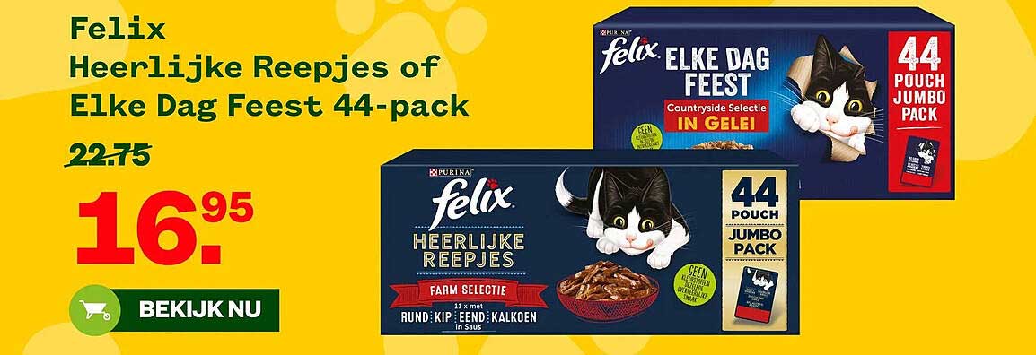 Felix Heerlijke Reepjes of Elke Dag Feest 44-pack