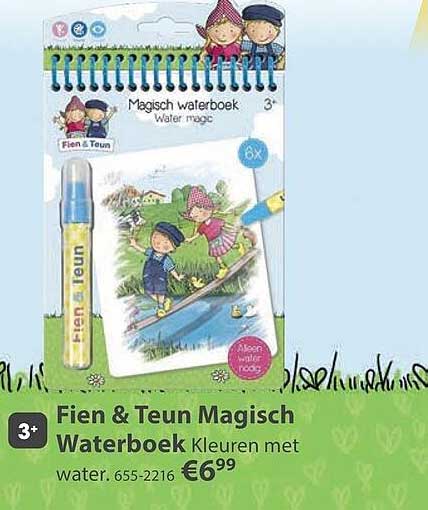 Fien & Teun Magisch Waterboek Kleuren met water
