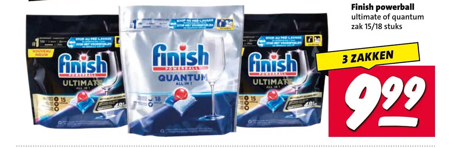 Finish powerball ultimate of quantum zak 15/18 stuks 3 ZAKKEN
