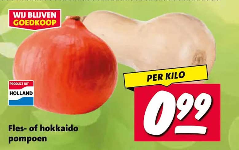 Fles- of hokkaido pompoen