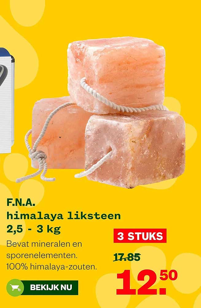 F.N.A. himalaya liksteen 2,5 - 3 kg 3 STUKS