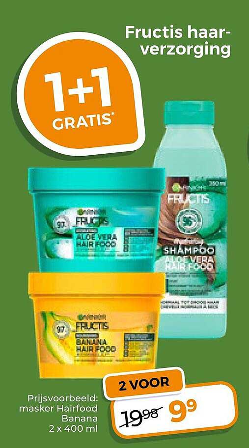 Fructis haarverzorging 1+1 GRATIS