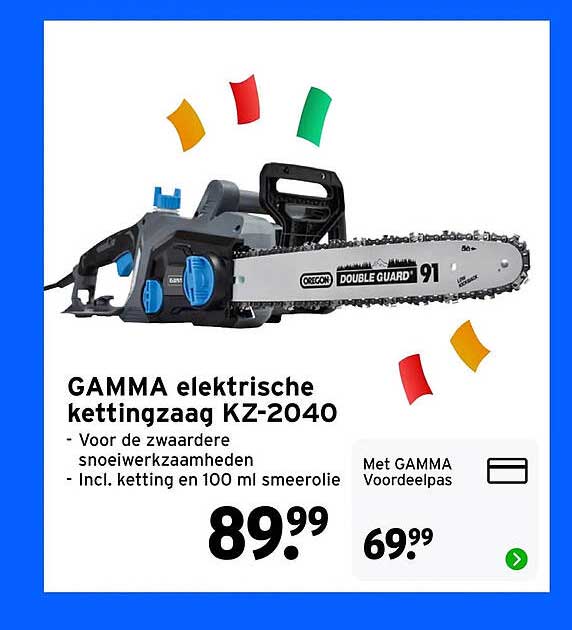 GAMMA elektrische kettingzaag KZ-2040
