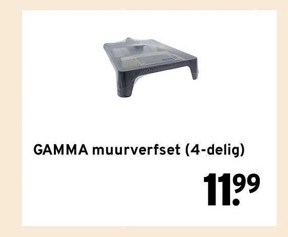 GAMMA muurverfset (4-delig)