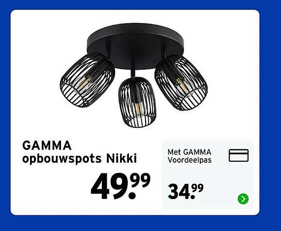 GAMMA opbouwspots Nikki