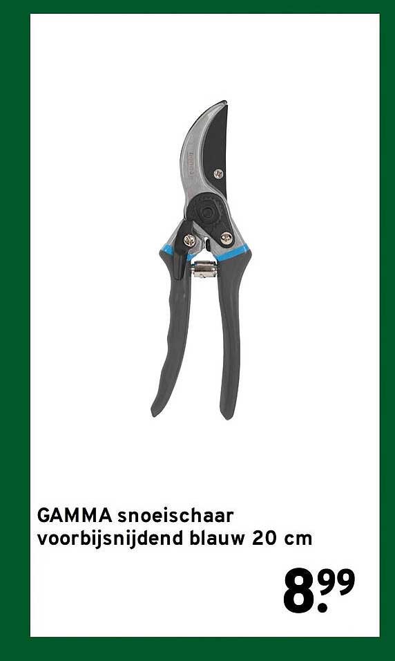 GAMMA snoeischaar voorbijsnijdend blauw 20 cm