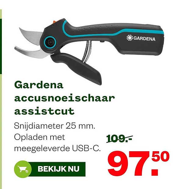 Gardena accuneschaar assistcut