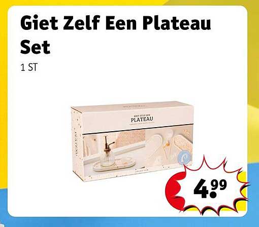 Giet Zelf Een Plateau Set