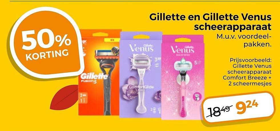 Gillette en Gillette Venus scheerapparaat