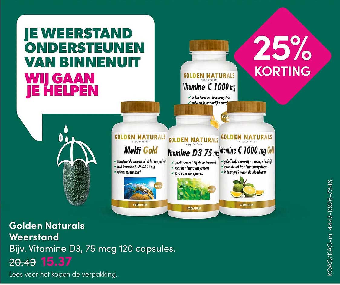 Golden Naturals Weerstand