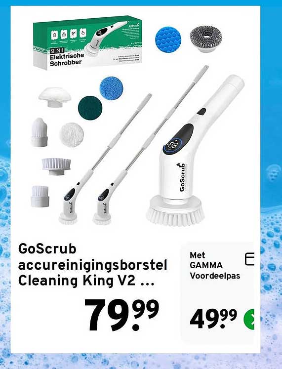 GoScrub accureinigingsborstel Cleaning King V2 ...