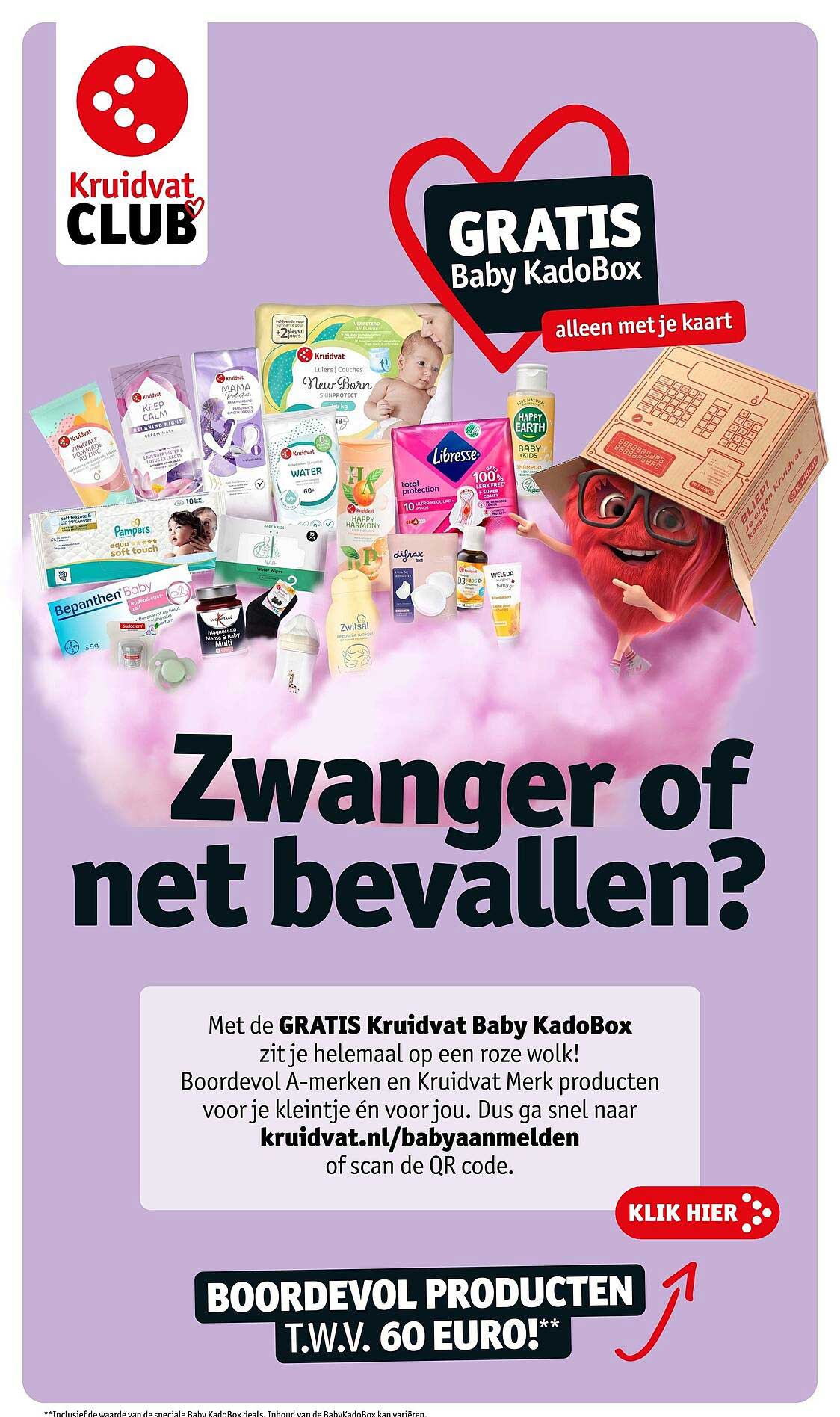 GRATIS Baby KadoBox alleen met je kaart