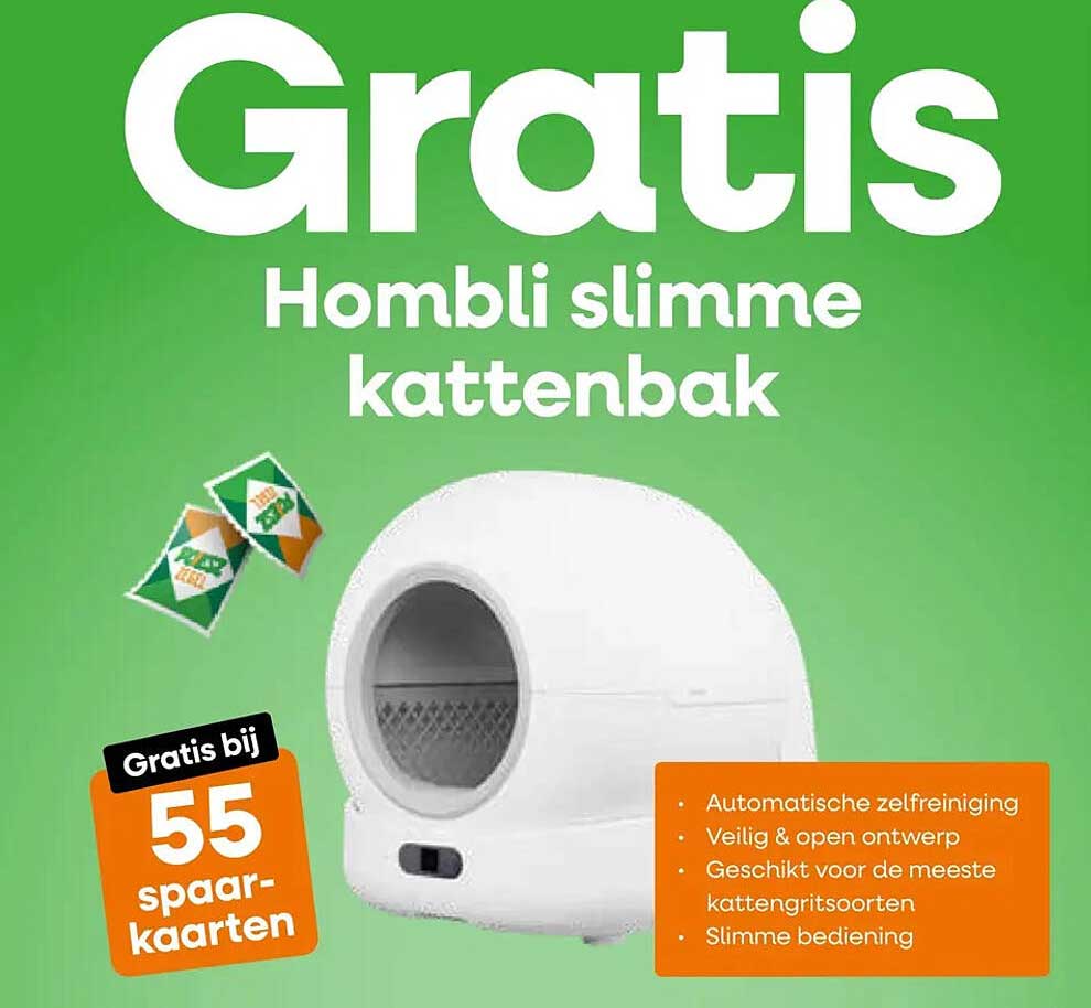 Gratis Hombli slimme kattenbak