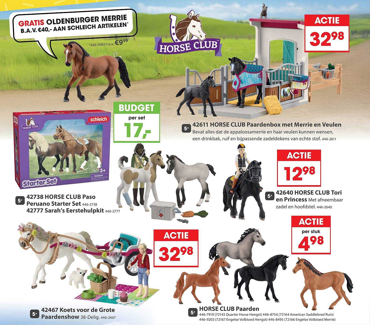 GRATIS OLDENBURGER MERRIE B.A.V. €40,- AAN SCHLEICH ARTIKELEN*
