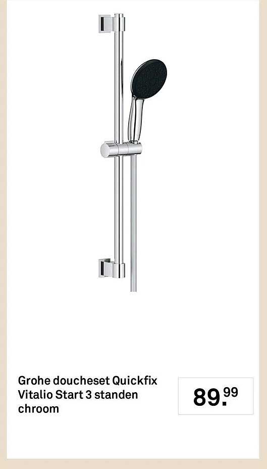 Grohe doucheset Quickfix Vitalio Start 3 standen chroom