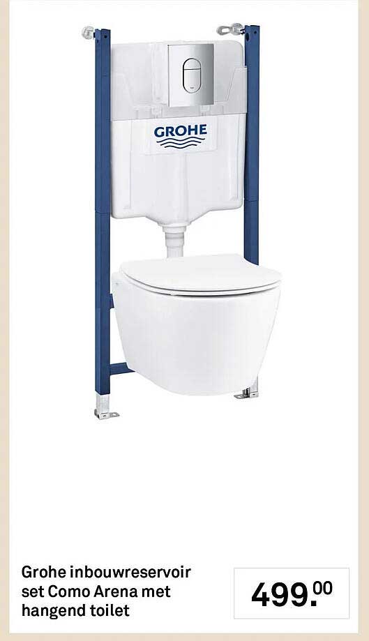 Grohe inbouwreservoir set Como Arena met hangend toilet