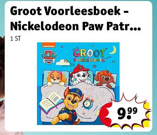 Groot Voorleesboek - Nickelodeon Paw Patr...