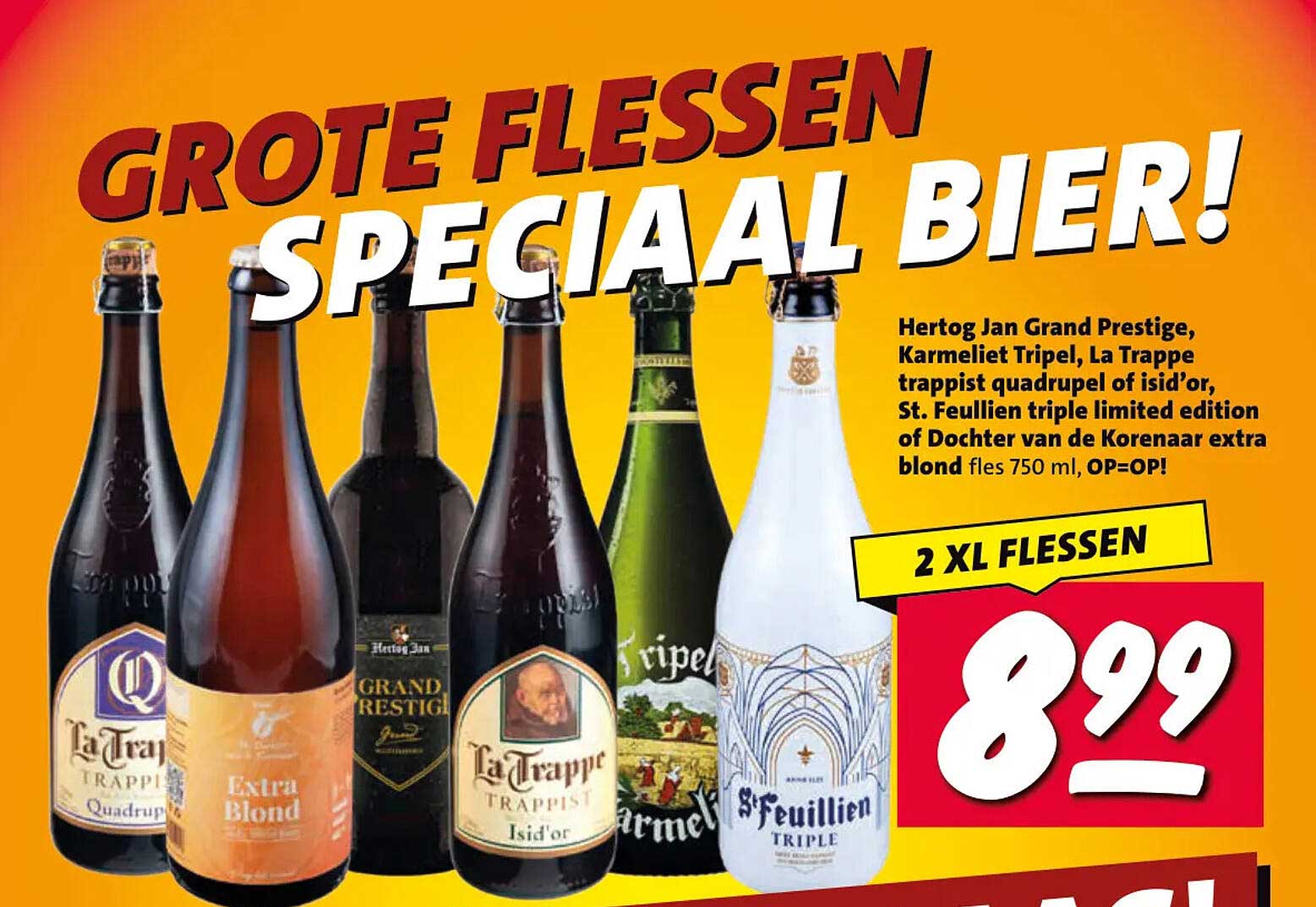 GROTE FLESSEN SPECIAAL BIER! 2 XL FLESSEN