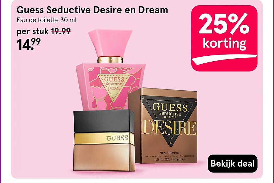 Guess Seductive Desire en Dream 25% korting