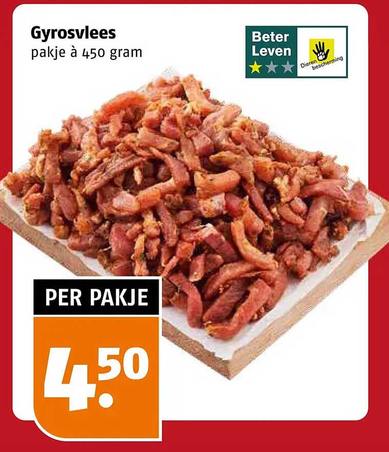 Gyrosvlees pakje à 450 gram