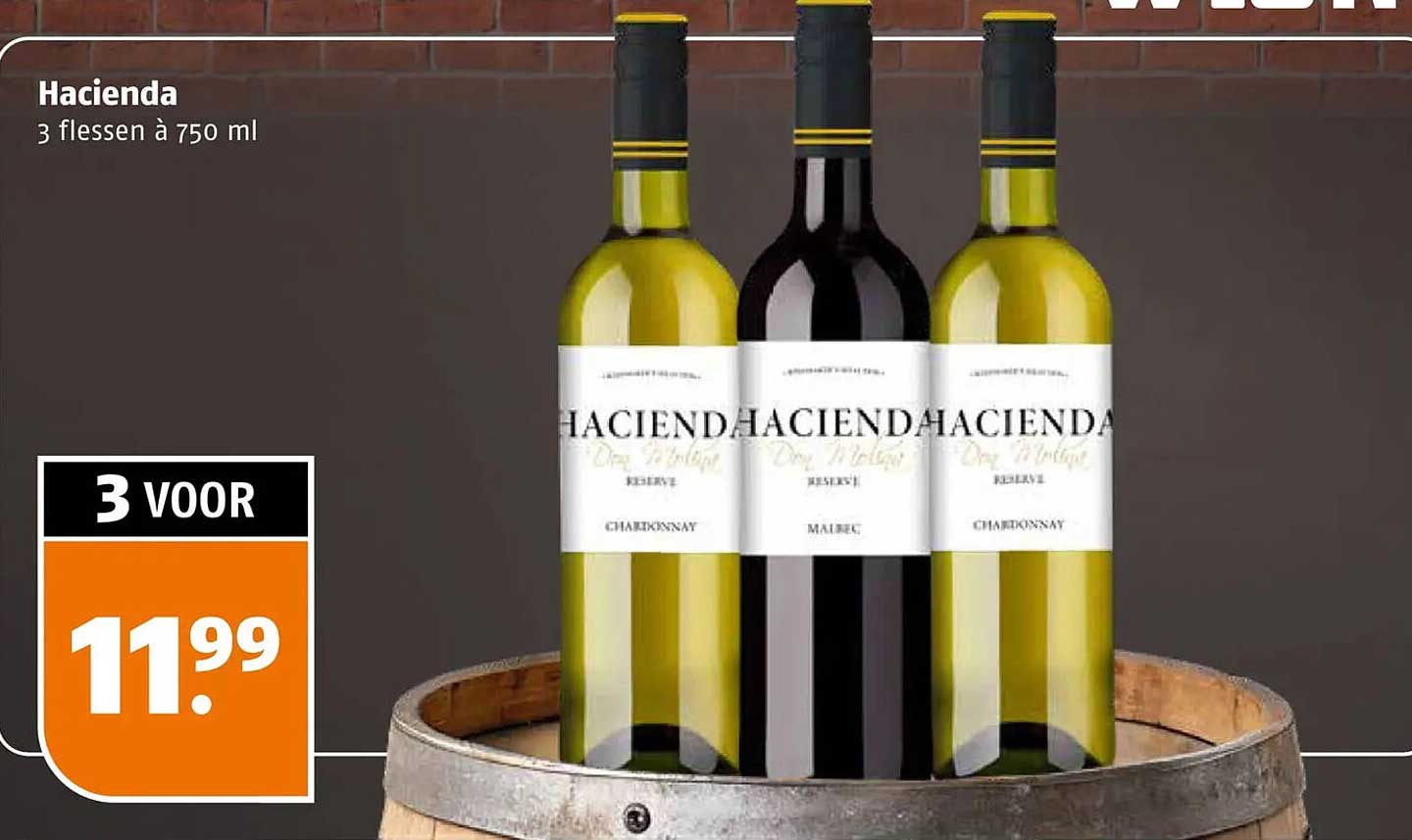 Hacienda 3 flessen à 750 ml