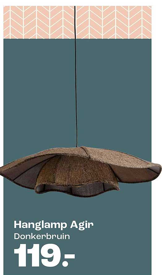 Hanglamp Agir Donkerbruin