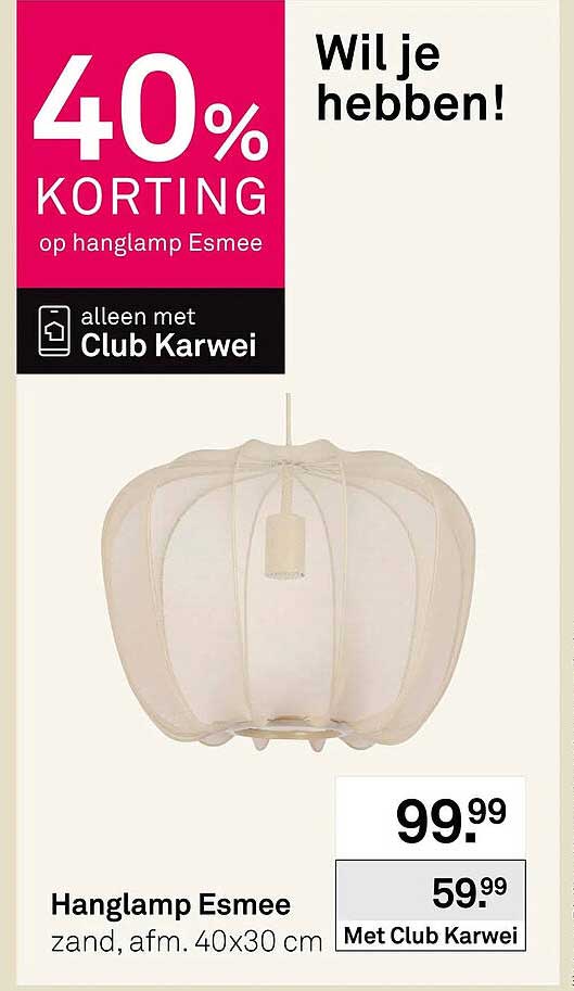 Hanglamp Esmee 40% KORTING