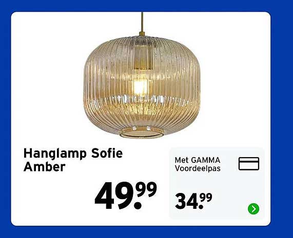 Hanglamp Sofie Amber