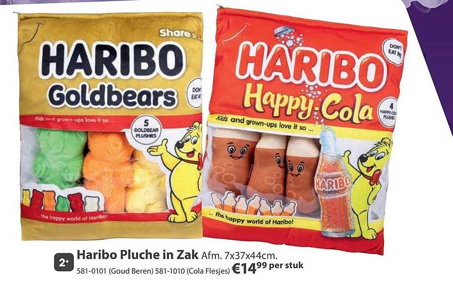 Haribo Pluche in Zak