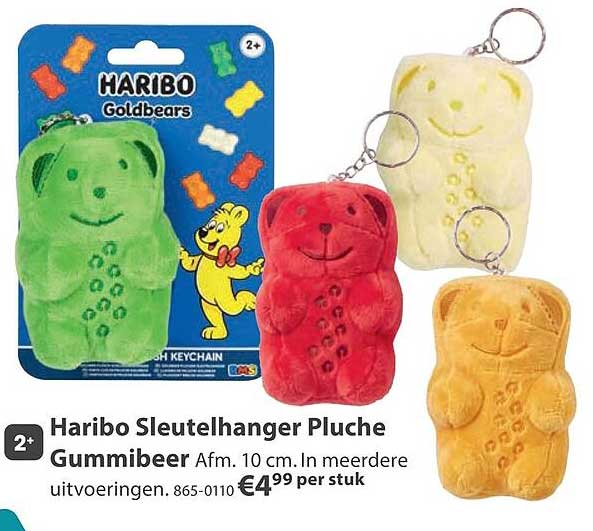 Haribo Sleutelhanger Pluche Gummibeer