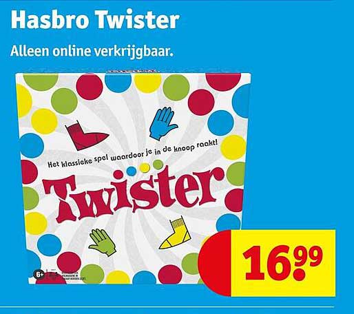 Hasbro Twister Alleen online verkrijgbaar.