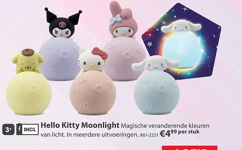 Hello Kitty Moonlight Magische veranderende kleuren van licht
