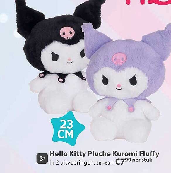 Hello Kitty Pluche Kuromi Fluffy