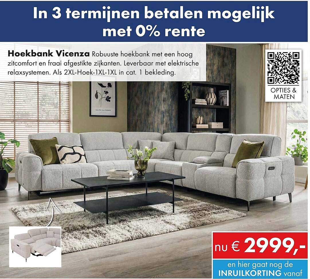 Hoekbank Vicenza